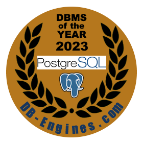 PostgreSQL DBMS of the year 2023