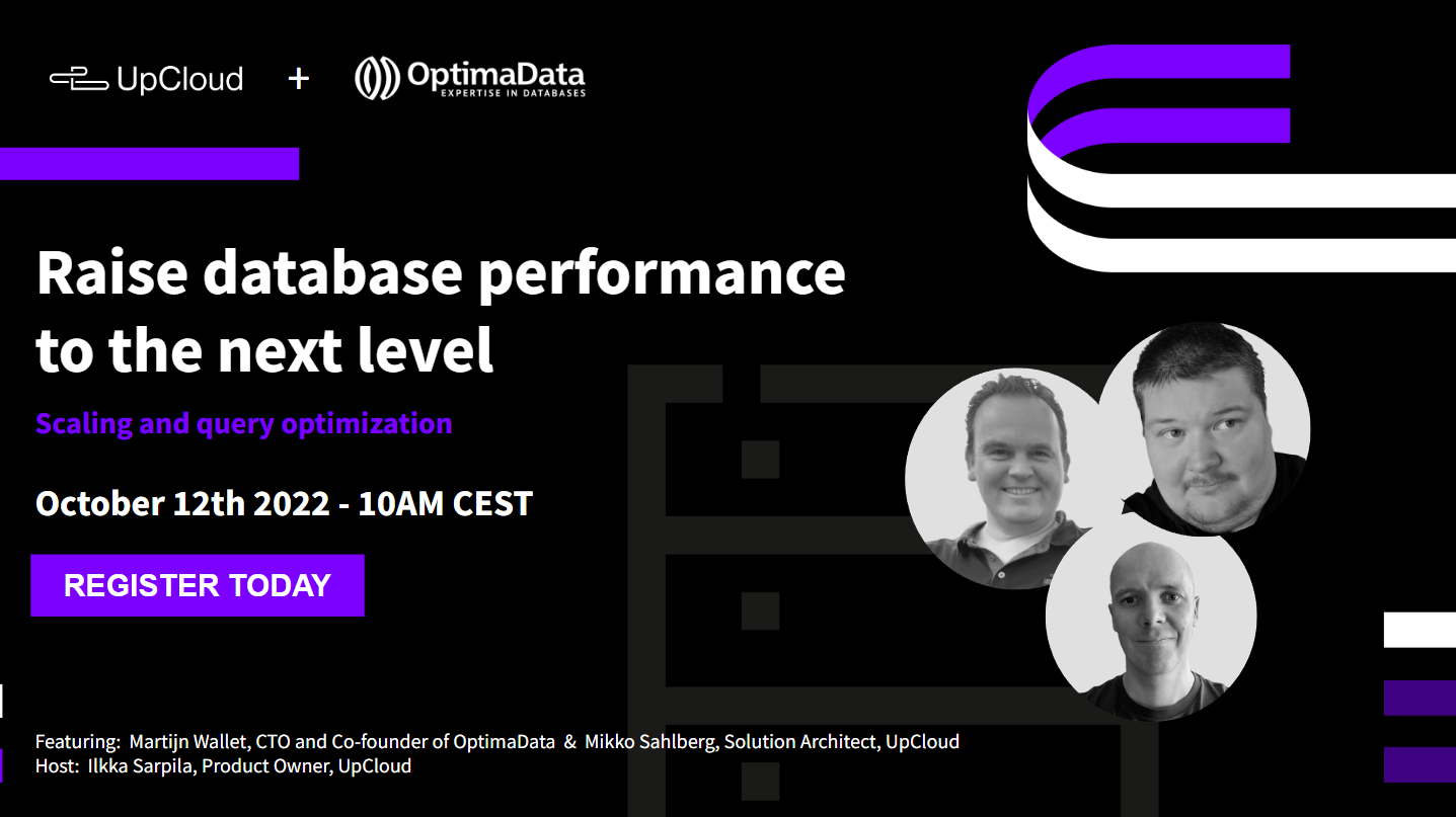 Webinar managed Databases and how to raise your database performance to the next level