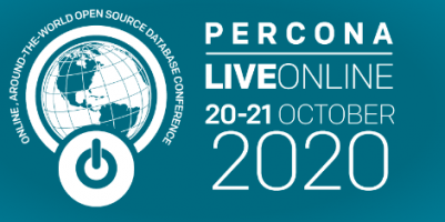 Percona LIVE online 20 tot 21 oktober. Het open source database event van dit najaar!