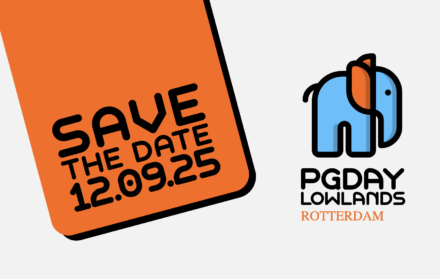 PGDay Lowlands 2025 Rotterdam 12 september 2025.