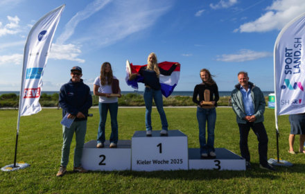 Anna Korevaar 1e plaats IQFoiling Kieler Woche