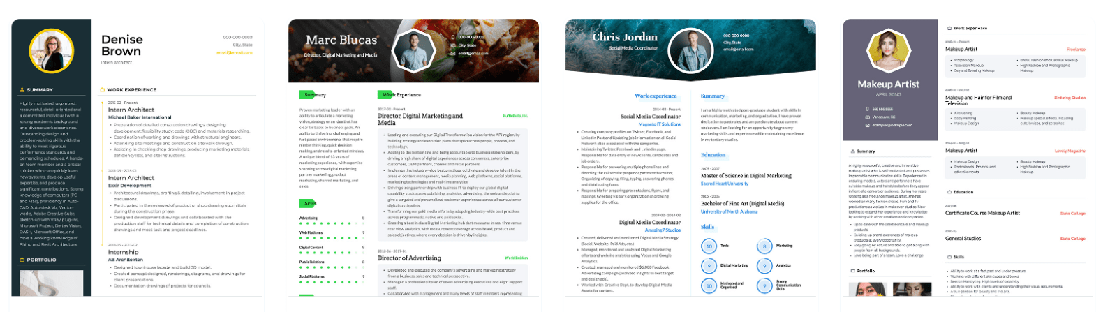 Visual voorbeeld CV