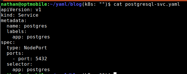 Postgres on Kubernetes deployment extern bereikbaar