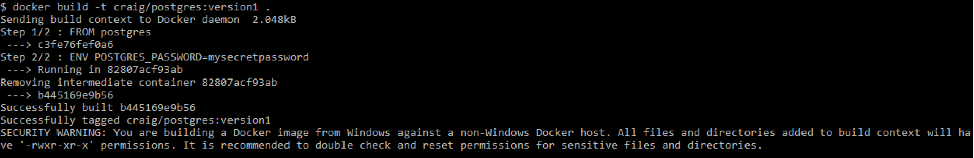 Docker build