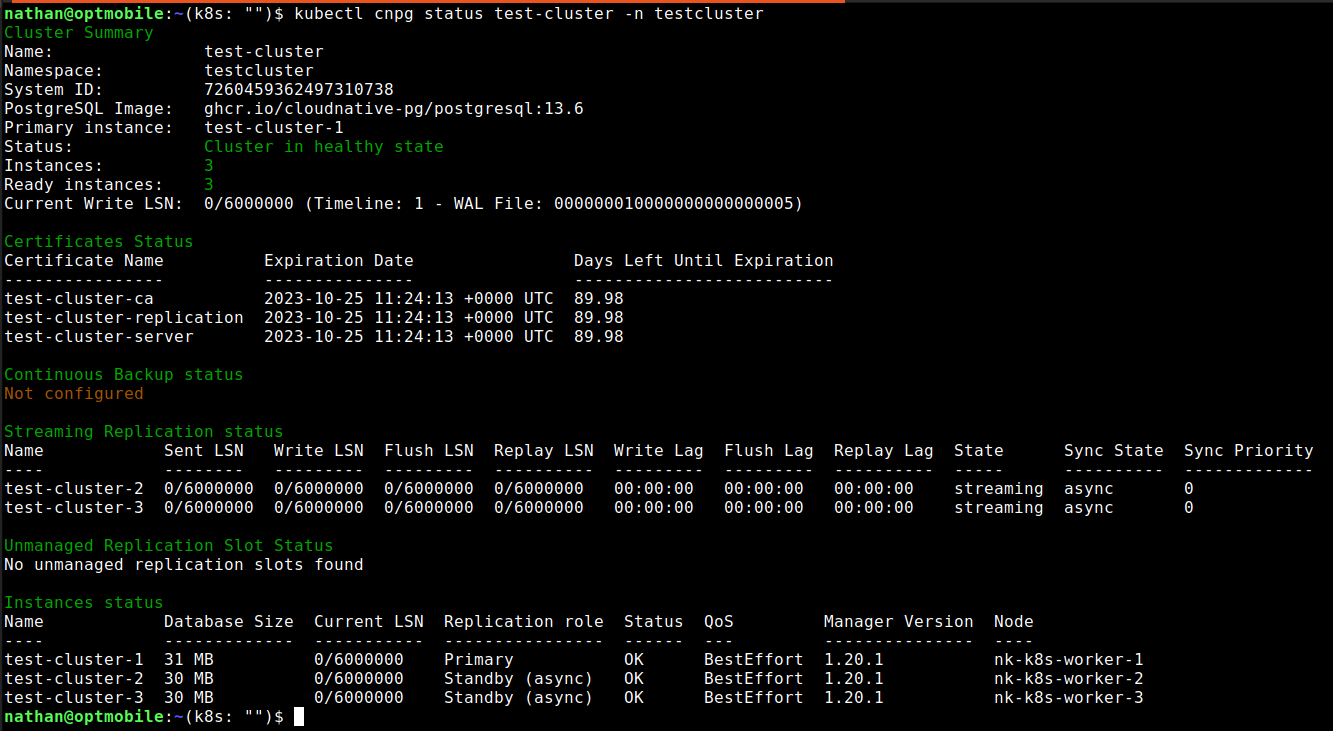 How to Postgres on Kubernetes with CloudNativePG cnpg plugin
